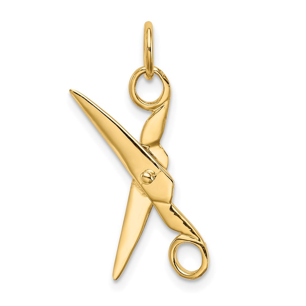14k 3-D Moveable Scissors Charm