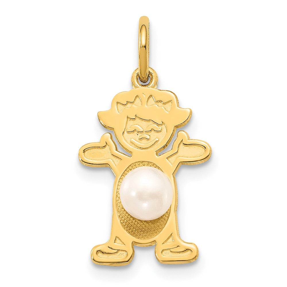 14K Girl FW Cultured Pearl-June