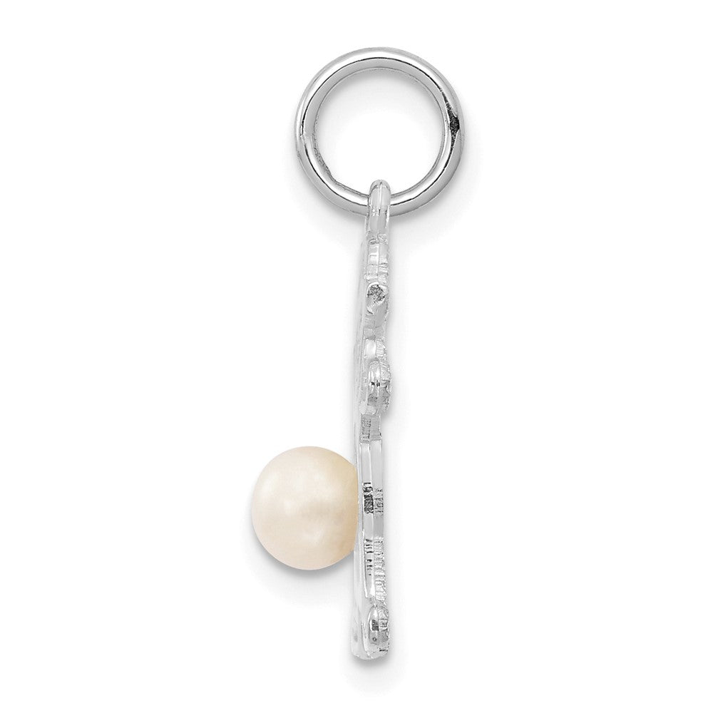 14K White Gold Girl FW Cultured Pearl-June