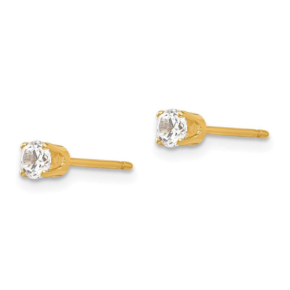 14k Cubic Zirconia stud earring