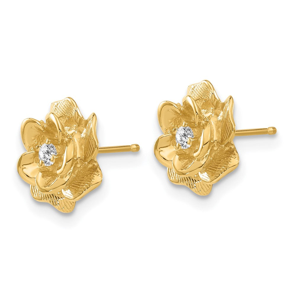 14k Gold VS Diamond Post Earrings