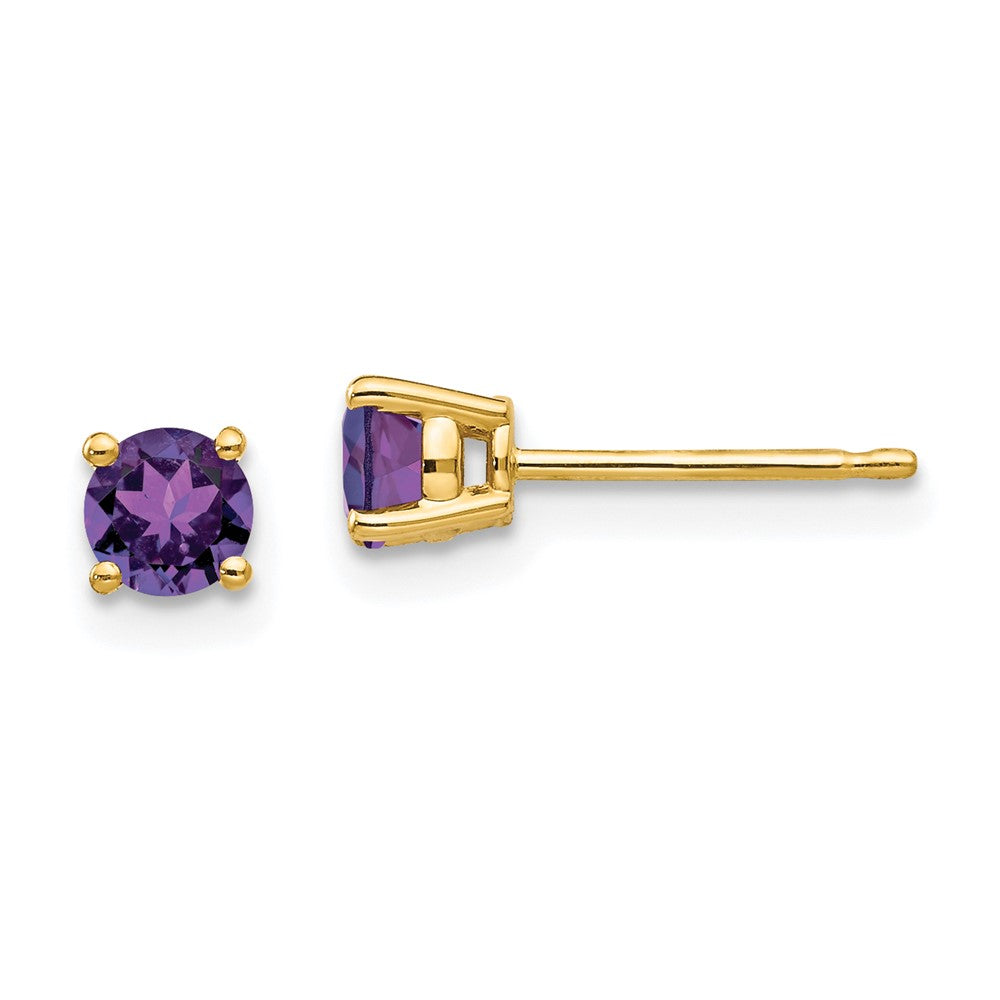 14k Amethyst Earrings