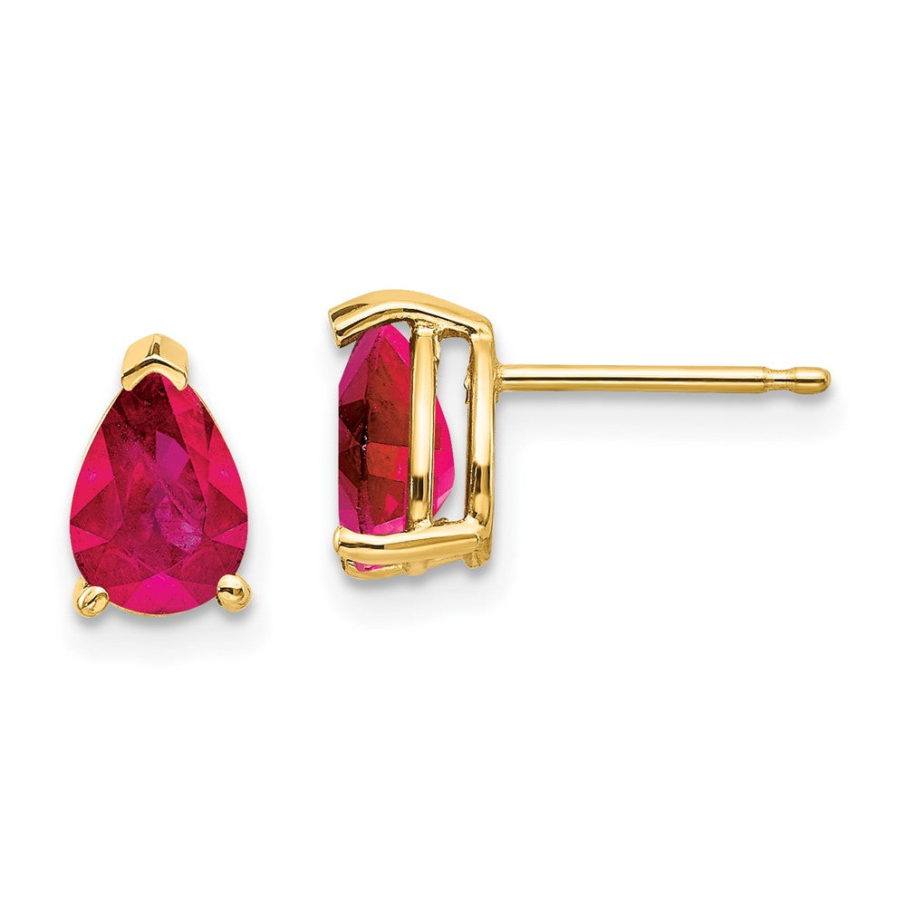 14k Ruby Earrings