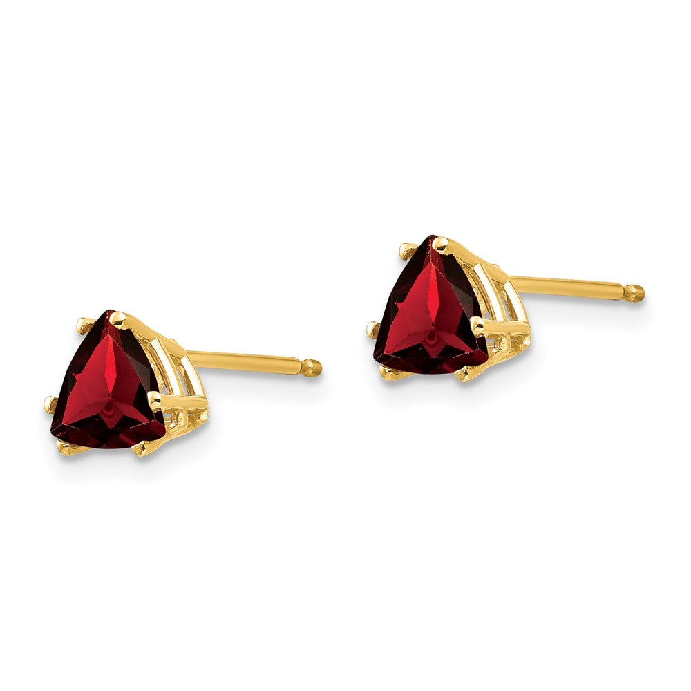 14k Trillion Garnet Earrings