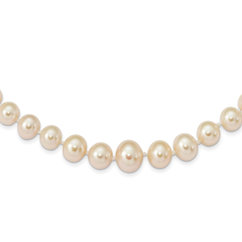 14k 4- White Freshwater Cultured Pearl Graduated Necklace