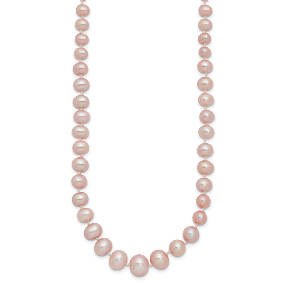 14k 4- Purple Freshwater Cultured Pearl Graduated Necklace