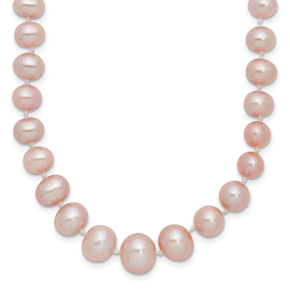 14k 4- Purple Freshwater Cultured Pearl Graduated Necklace