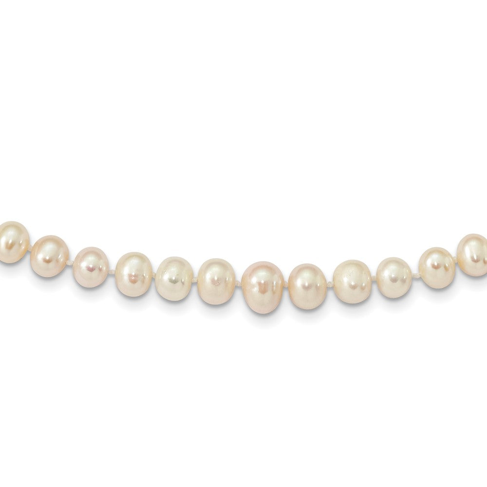 14k 4- White Freshwater Cultured Pearl Graduated Necklace