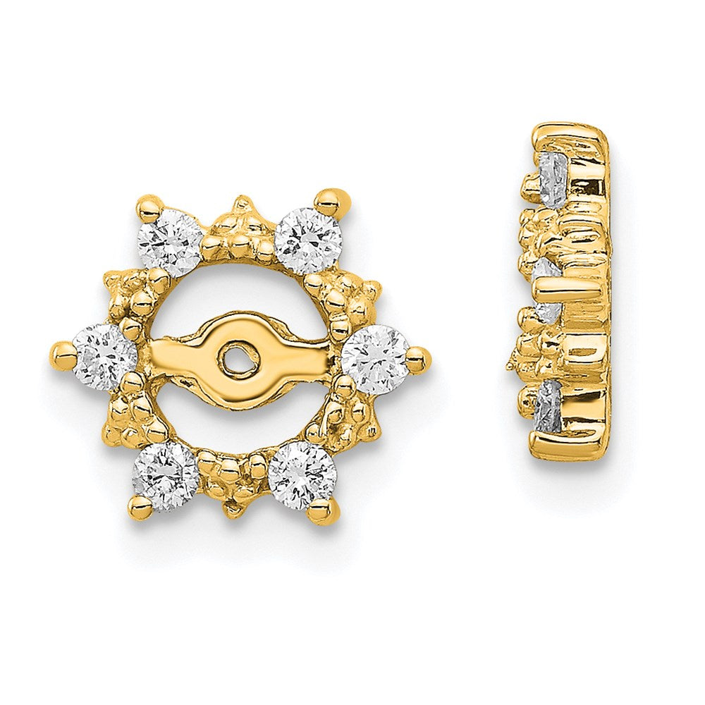 14k AA Diamond Earring Jackets