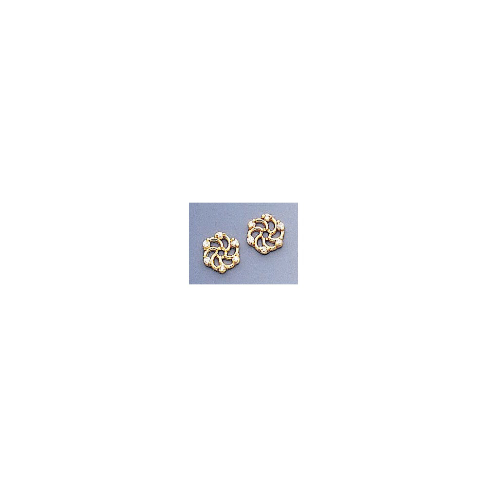 14k AAA Diamond earring jacket