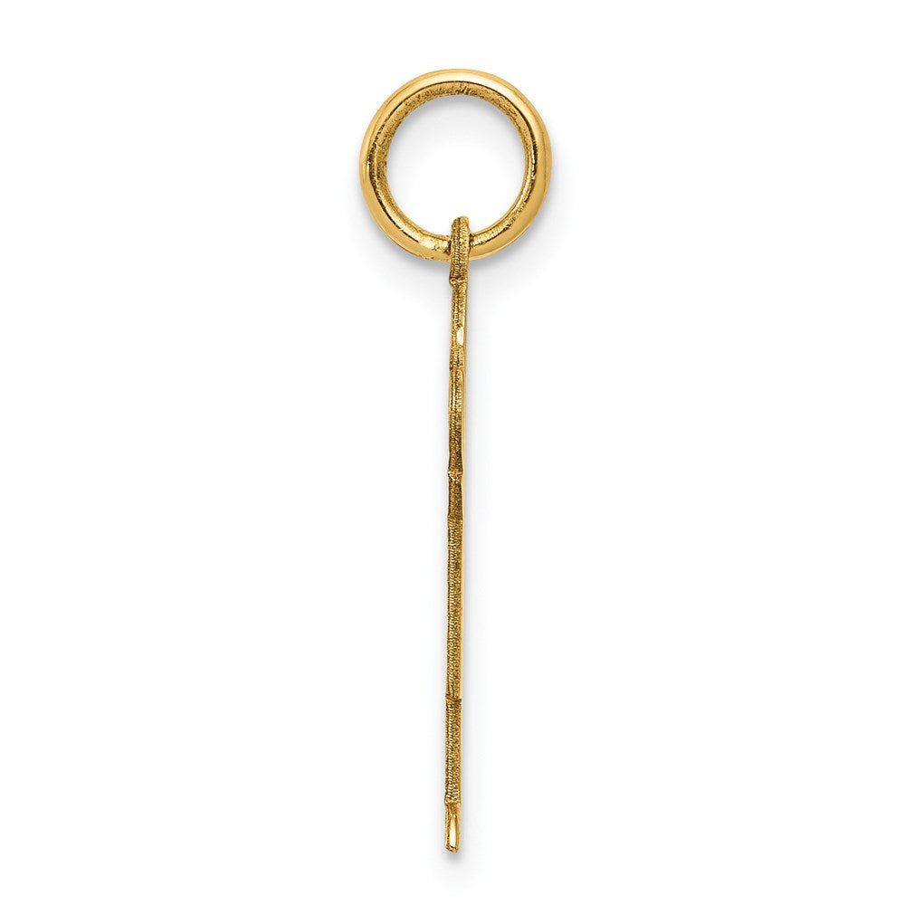 14k The Kids Small Boy with Haircut Engravable Kiss Charm