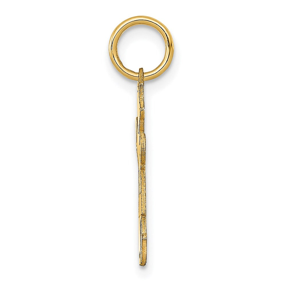 14k The Kids Small Alphabet Girl Kiss Charm