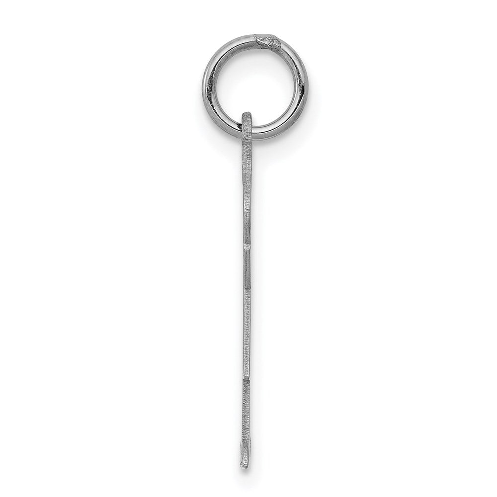 14k White Gold The Kids Small Heart Dress Girl Engravable Love Charm