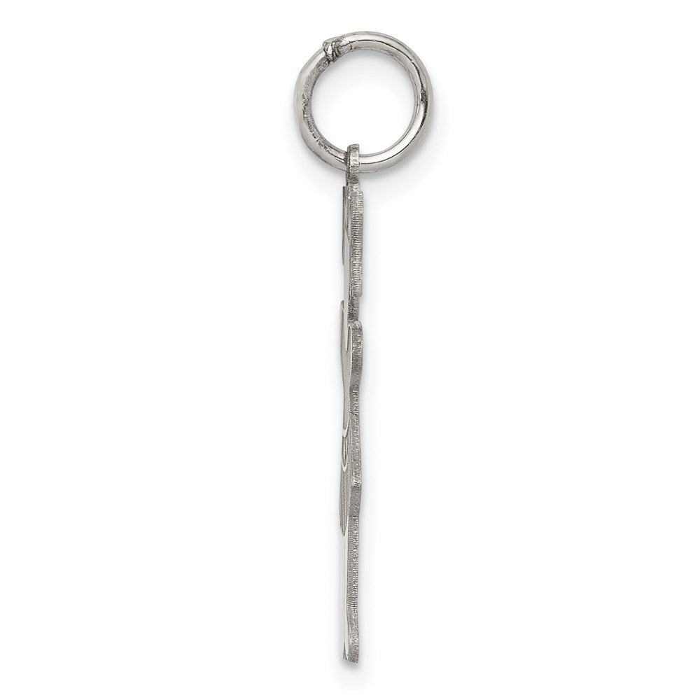 Sterling Silver Rhodium-plated Back to School Cuddle Charm