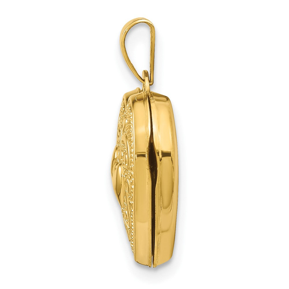 14k Two Hearts Heart Locket