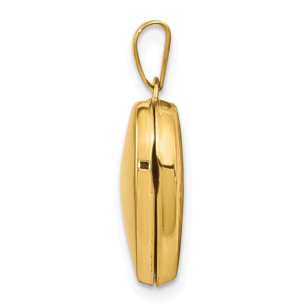 14k Plain Heart Locket