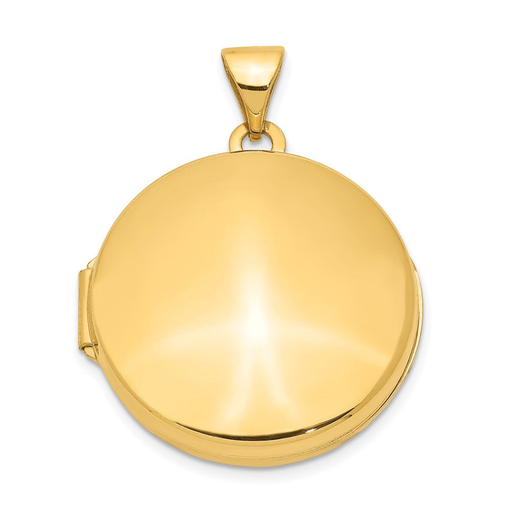 14ky Round Plain Domed Locket