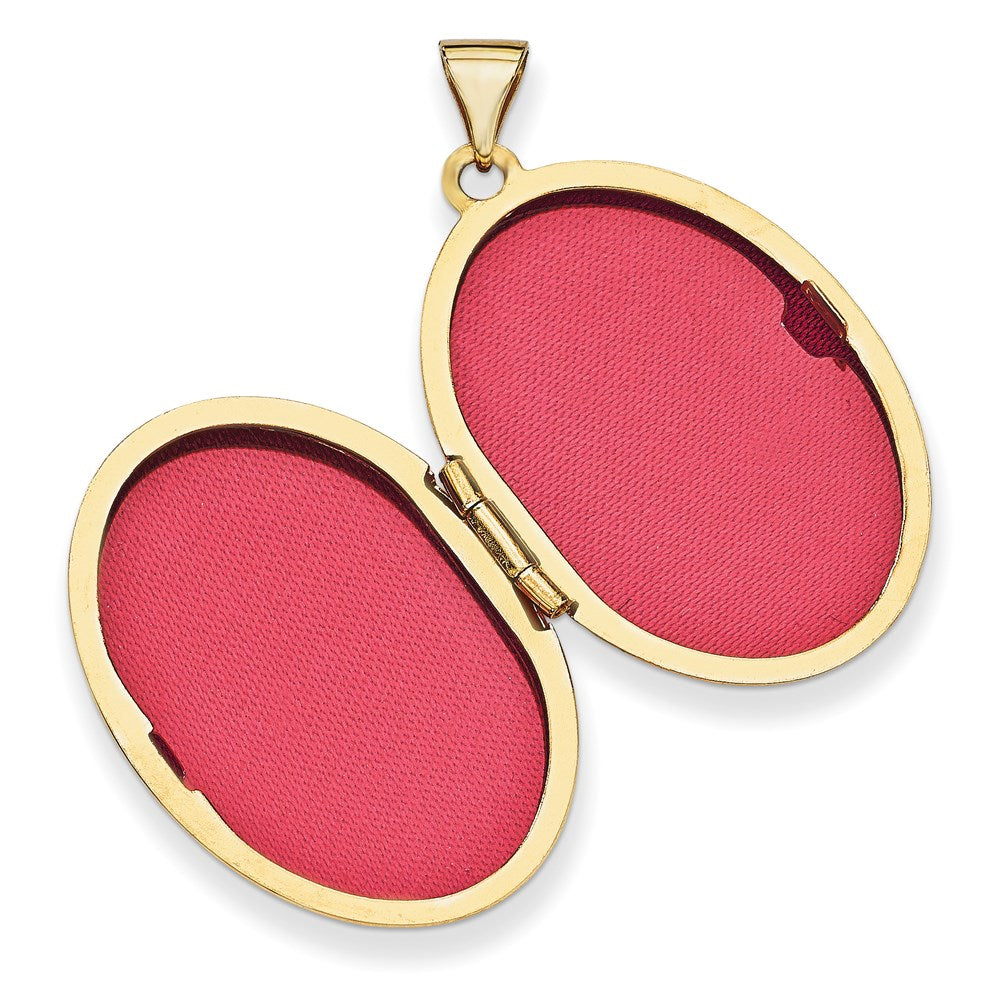 14ky Oval 1/2 Hand Engraved Locket