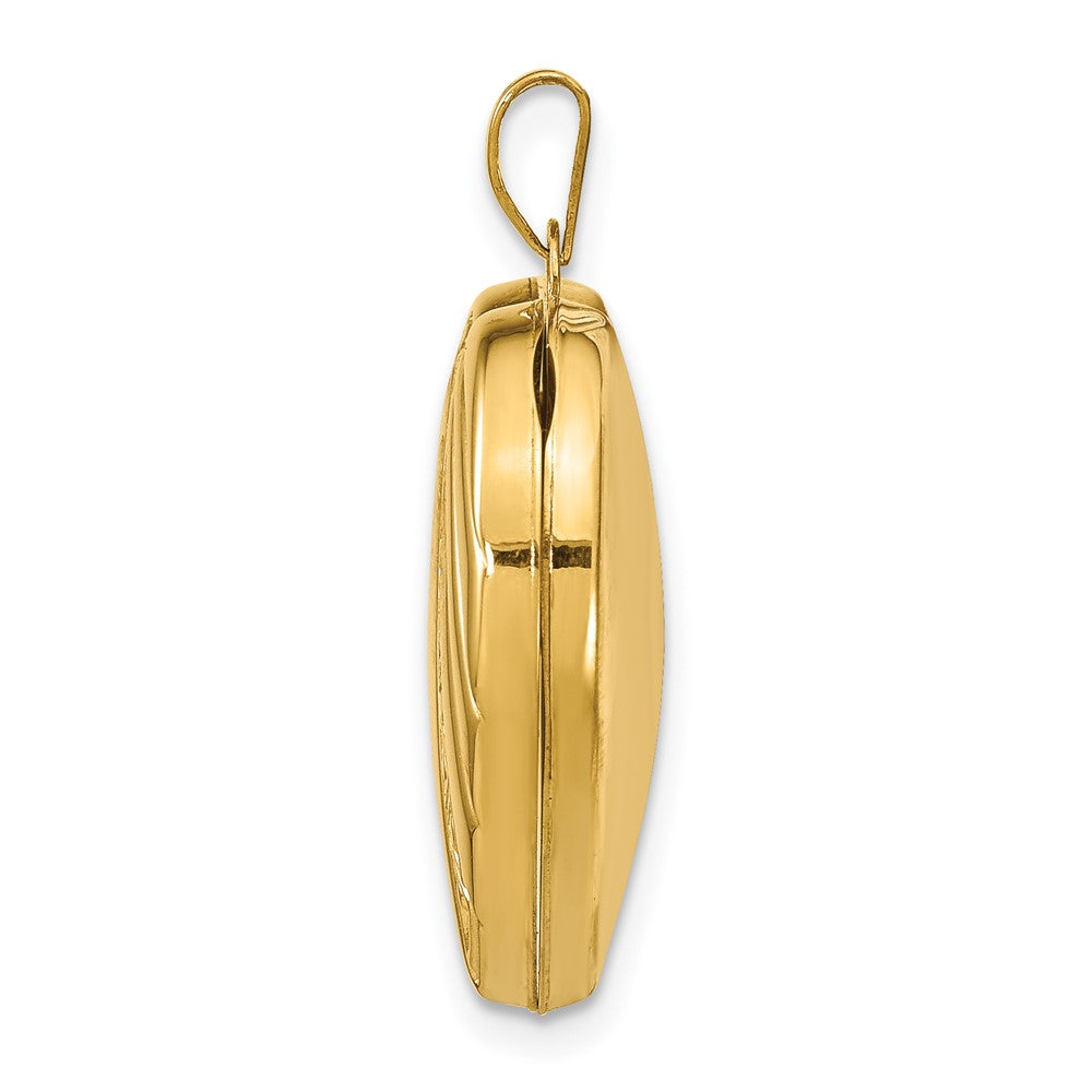14k Polished Heart Locket