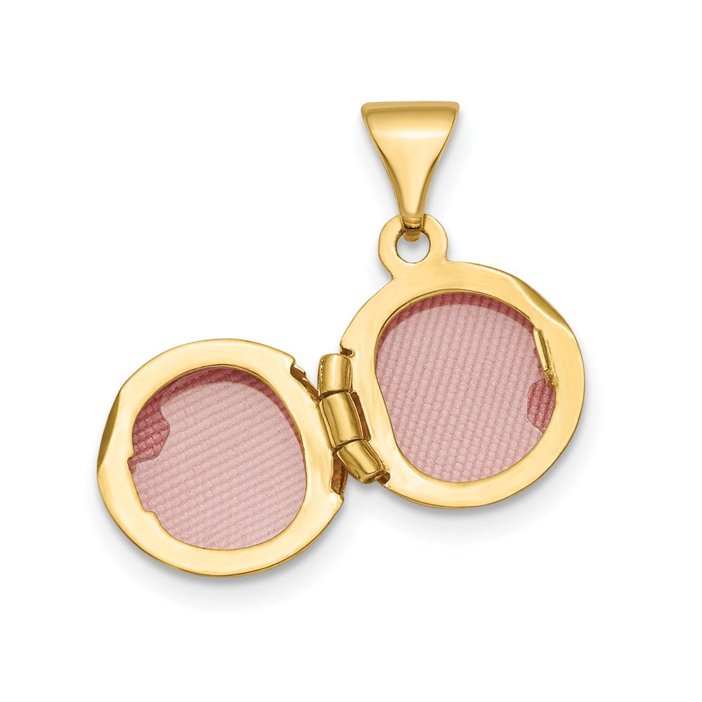 14k Polished Domed Round Locket