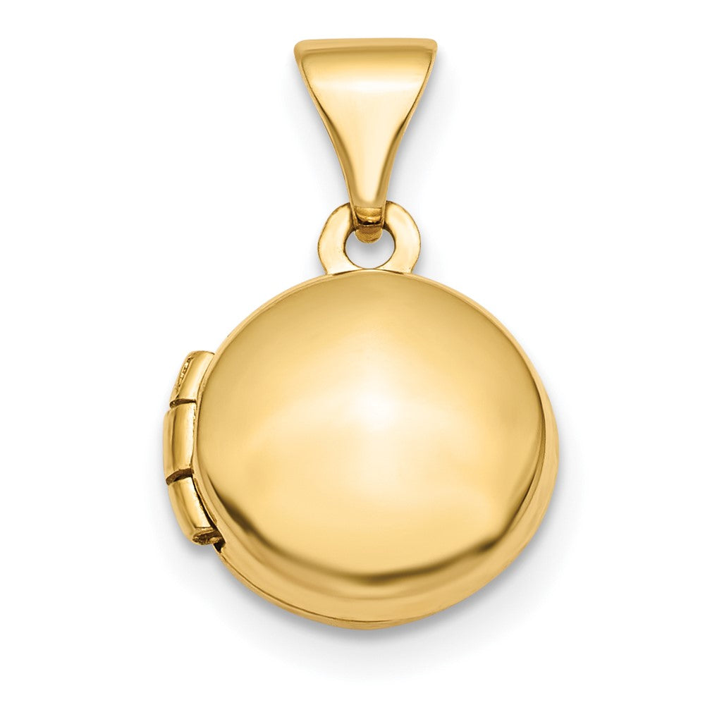 14k Polished Domed Round Locket