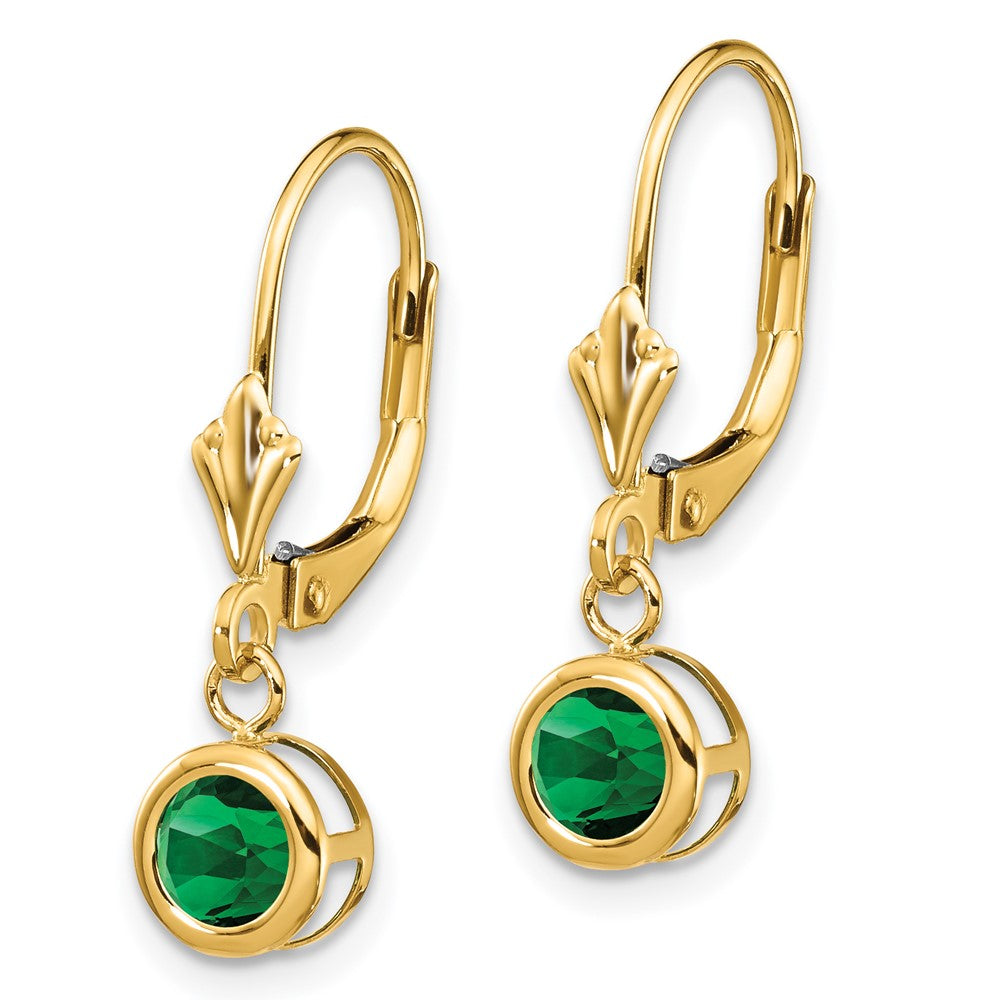 14k Mount St. Helens Leverback Earring