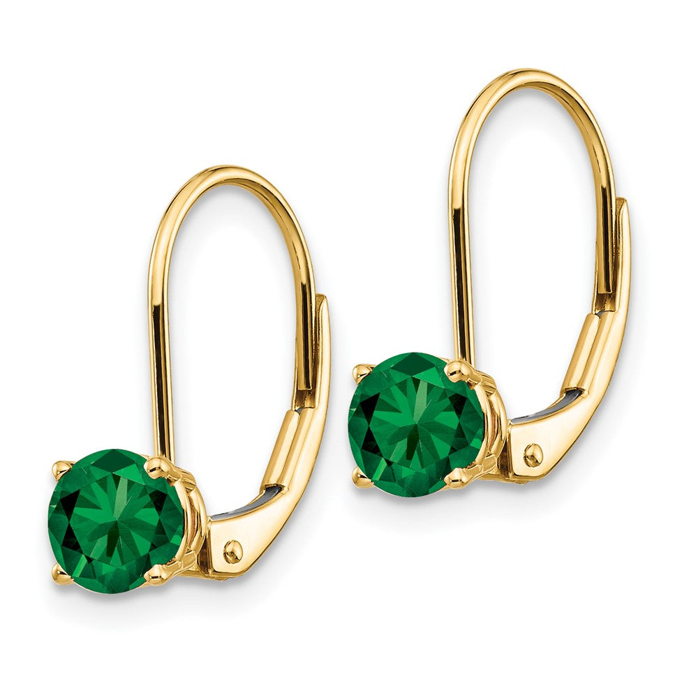 14k Mount St. Helens Leverback Earrings