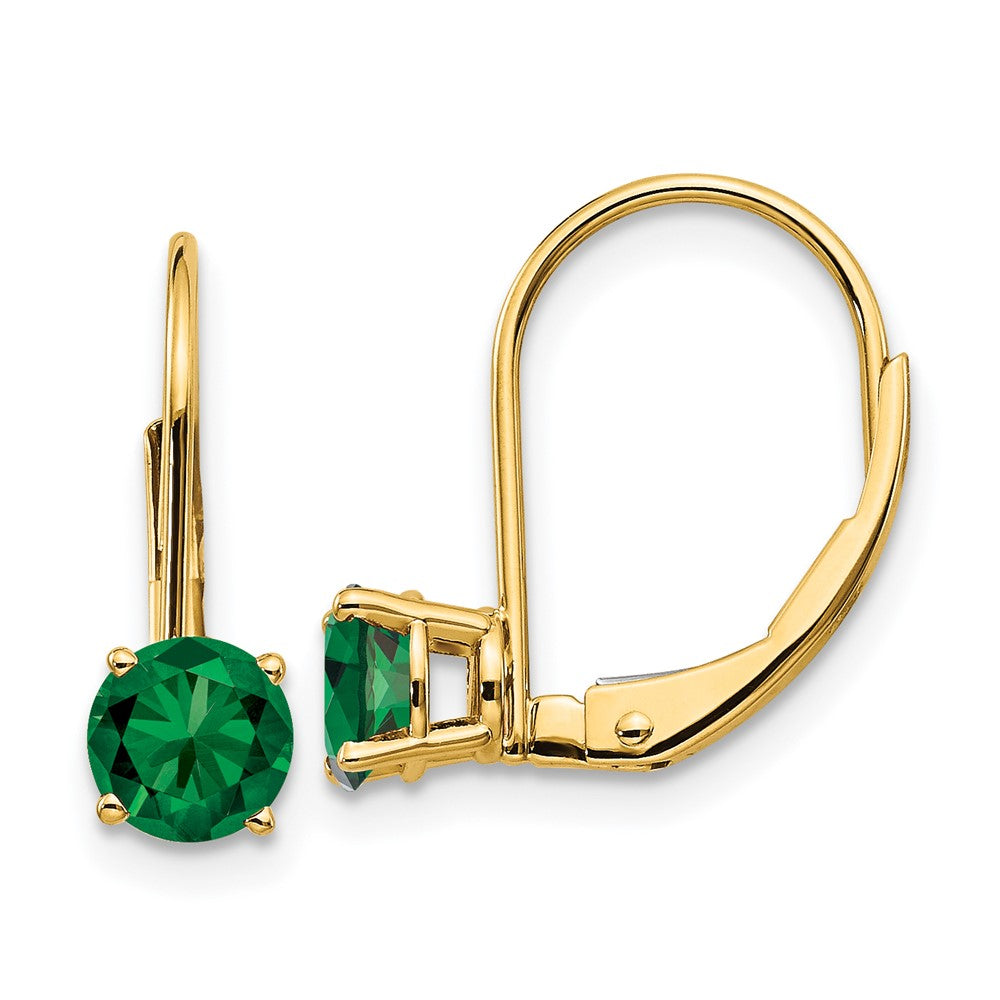 14k Mount St. Helens Leverback Earrings