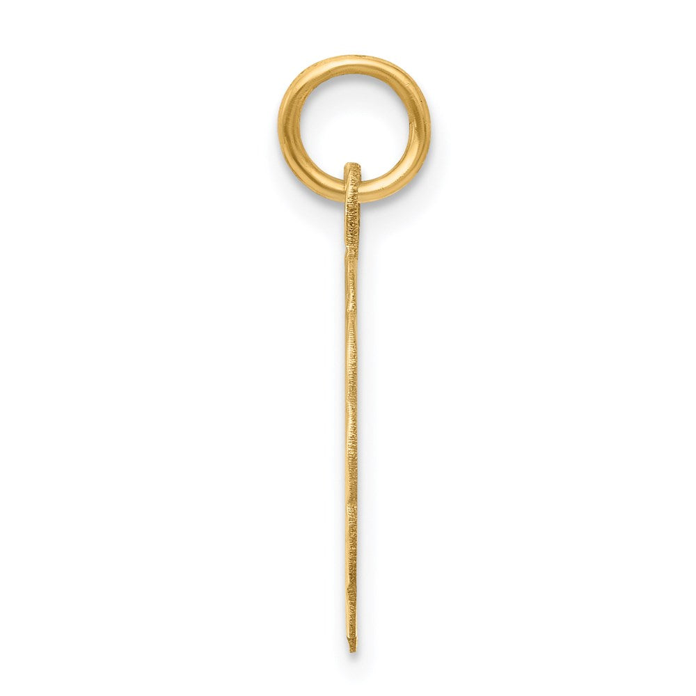 14k Etched Edge .035 Gauge Engravable Round Scalloped 18x Disc Charm