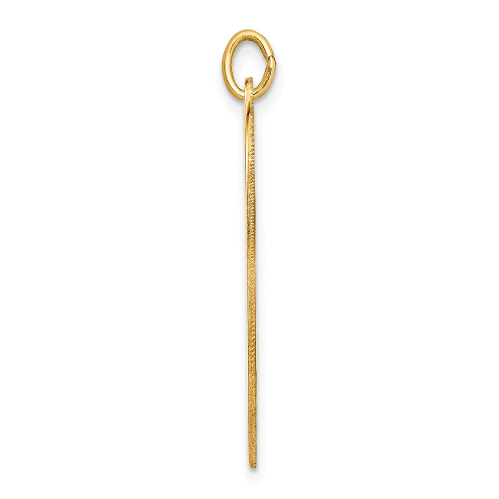 14k Plain .035 Gauge Engravable Heart 27x Disc Charm