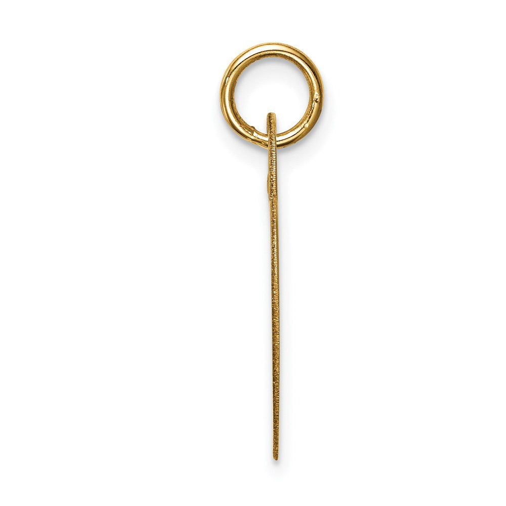 14k Plain .035 Gauge Engravable Heart 19x Disc Charm