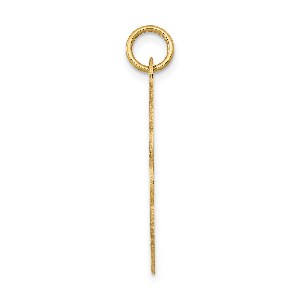 14k Girl Head on .011 Gauge Engravable Scalloped 25x Disc Charm