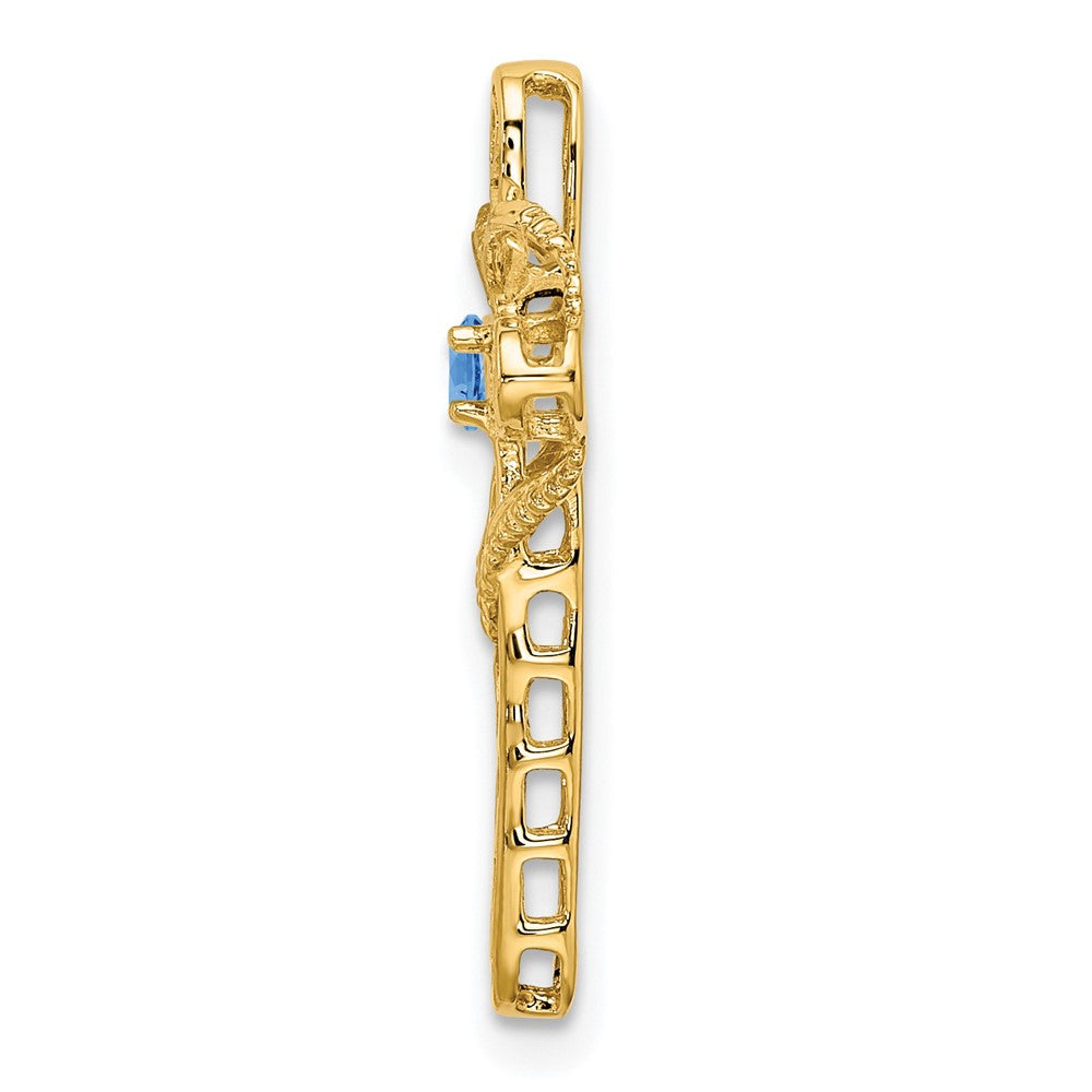 14k Synthetic Family Jewelry Pendant
