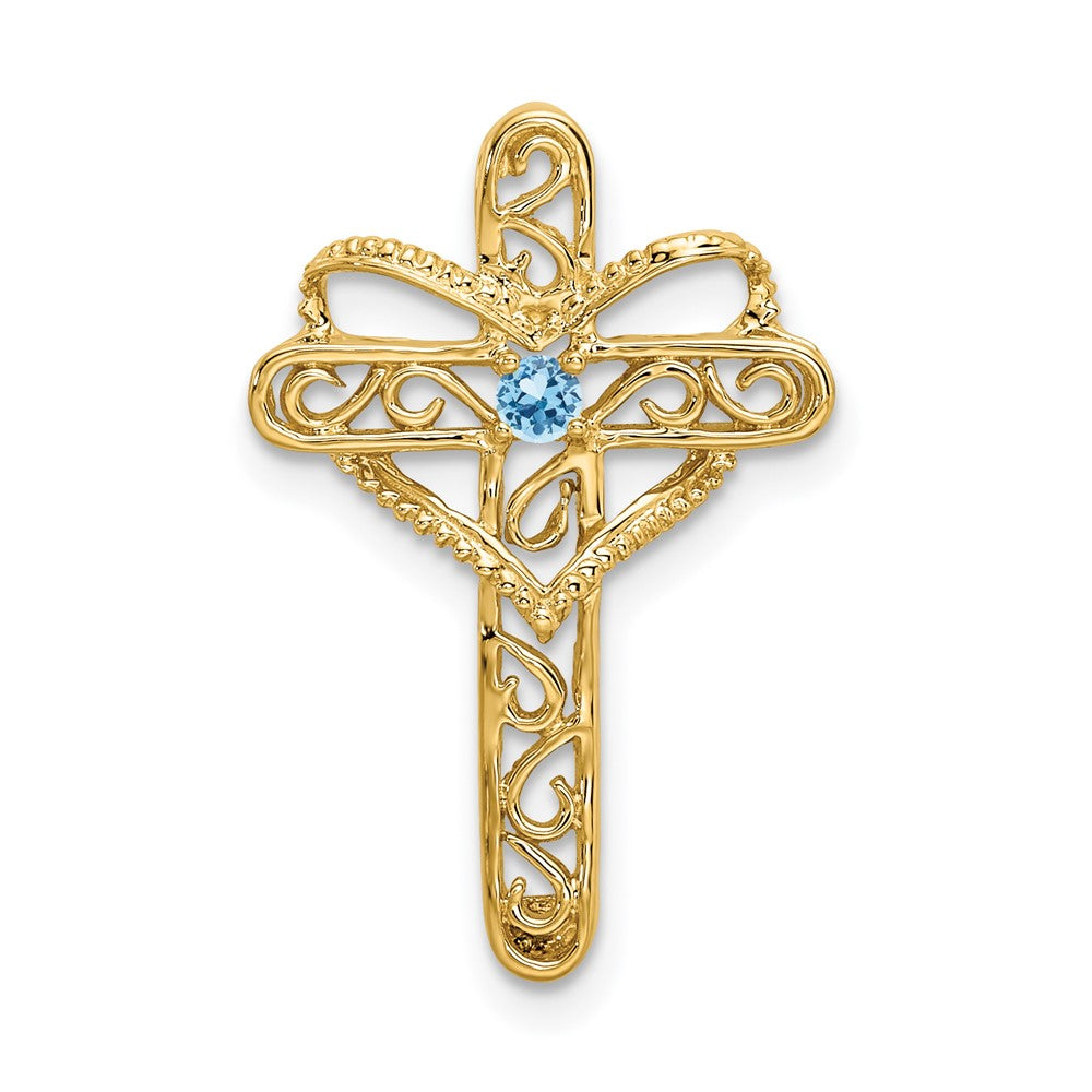 14k Synthetic Family Jewelry Pendant