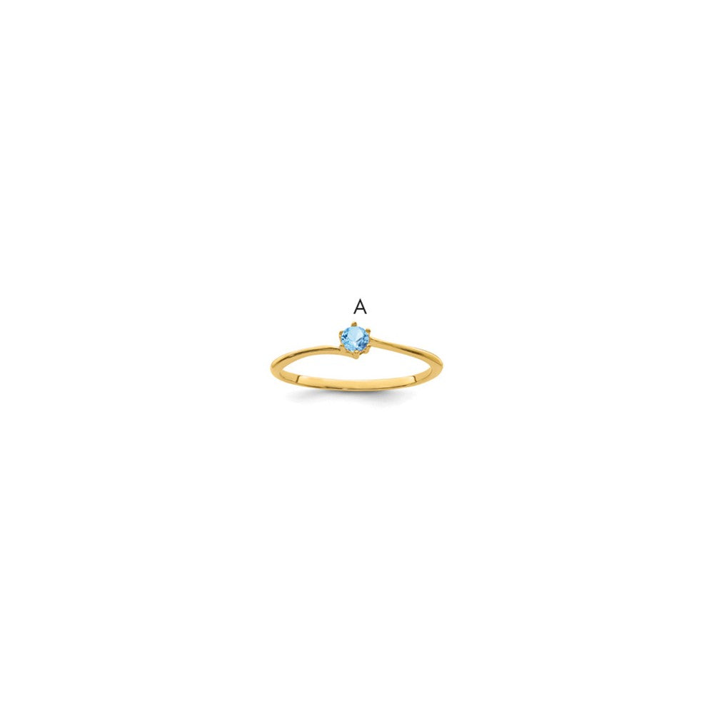 14k Synthetic Family Jewelry Ring