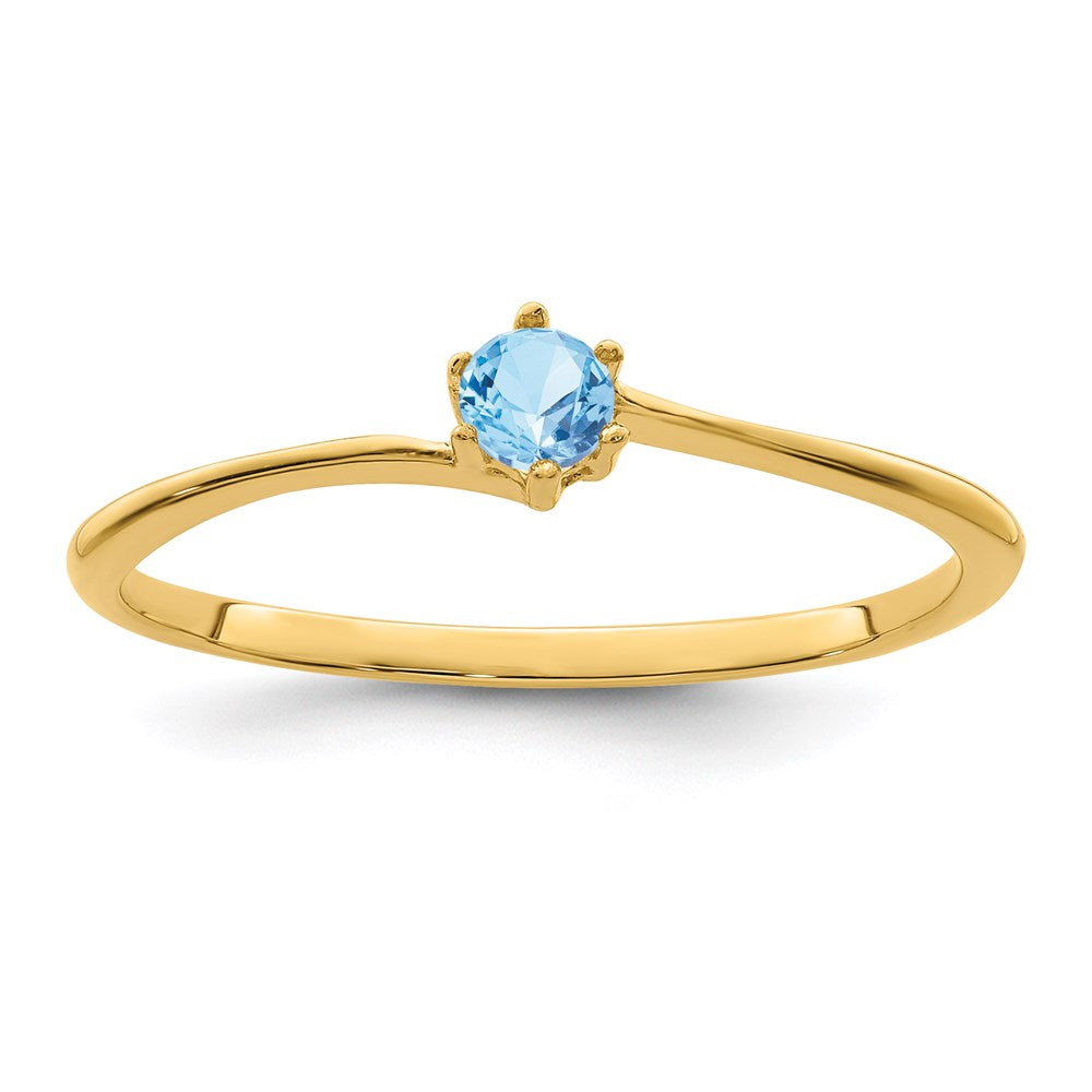 14k Synthetic Family Jewelry Ring