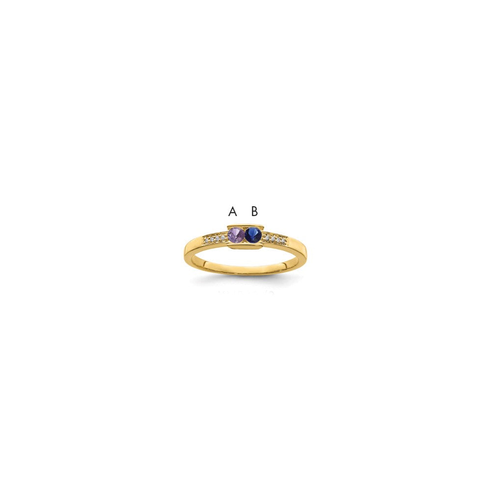 14K Family Jewelry Diamond Semi-Set Ring