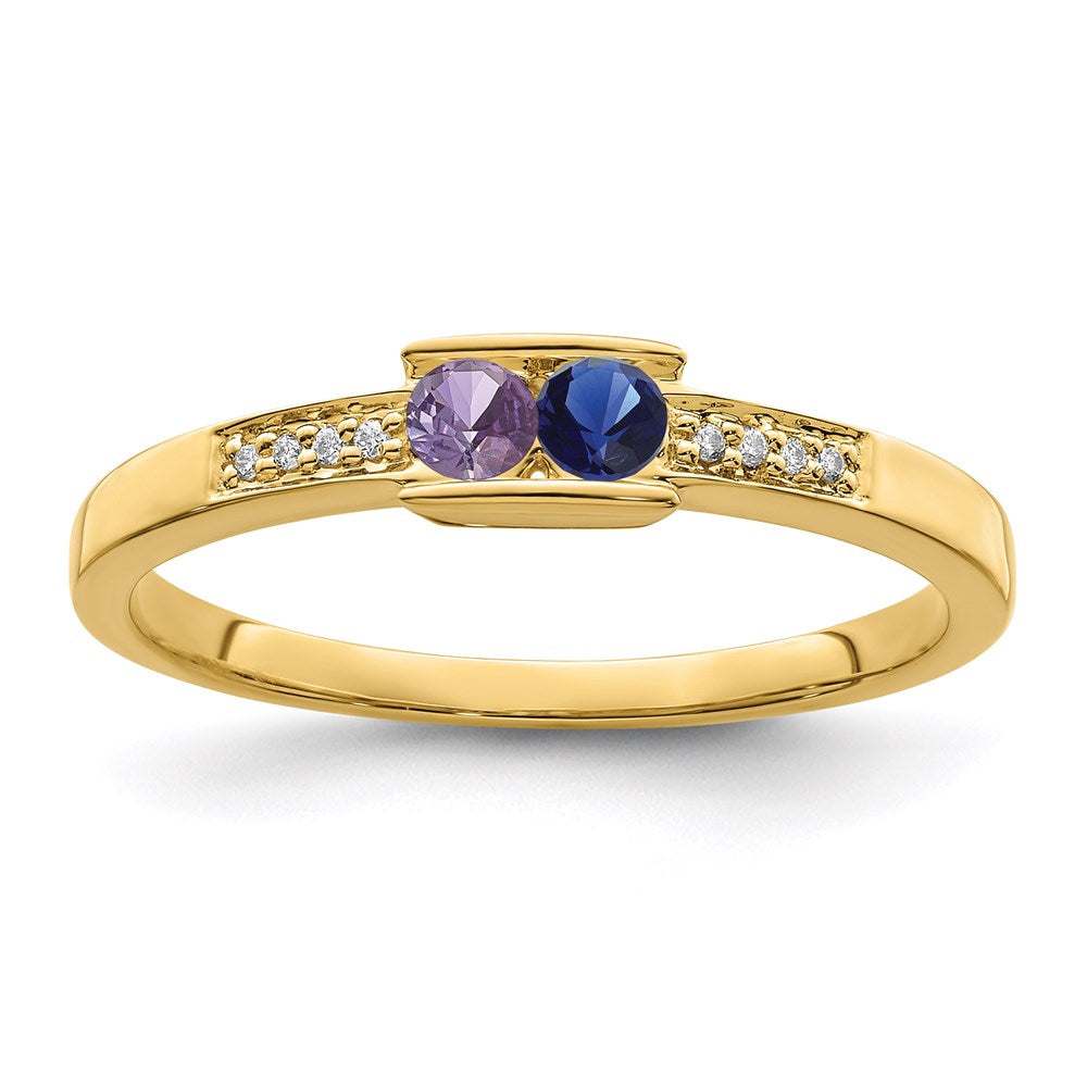 14K Family Jewelry Diamond Semi-Set Ring