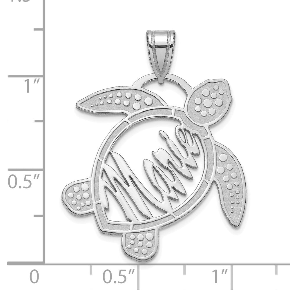 Sterling Silver Sea Turtle with Name