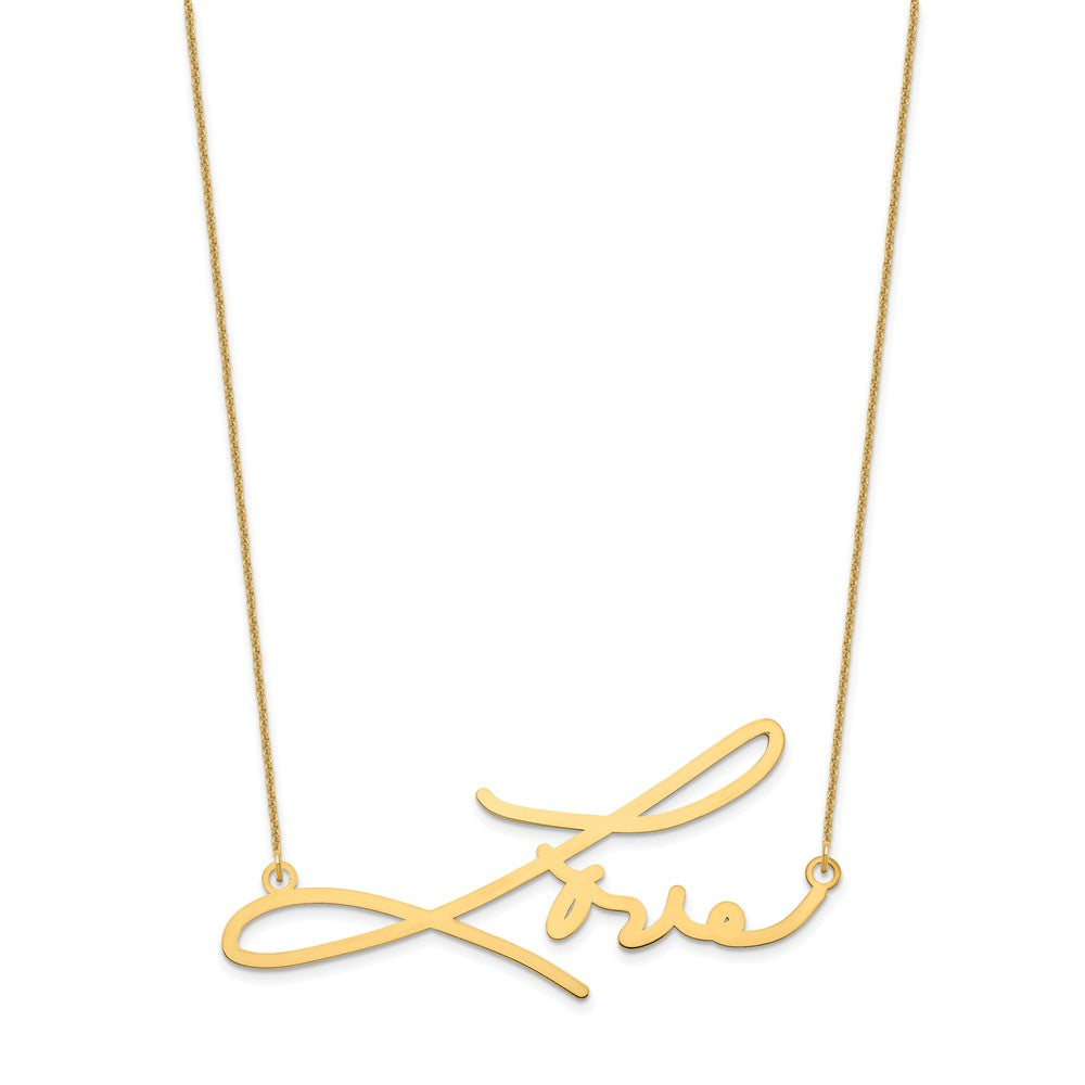 14k Yellow Gold Signature Necklace