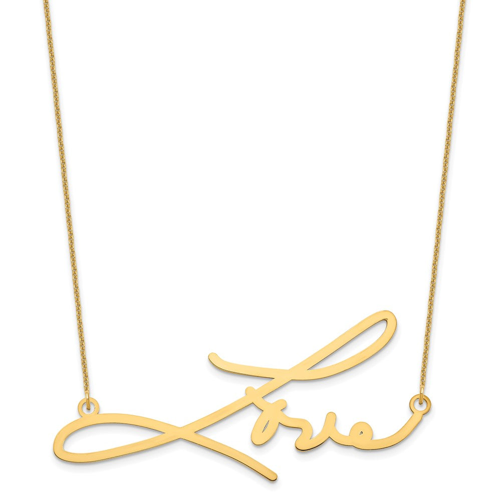 14k Yellow Gold Signature Necklace