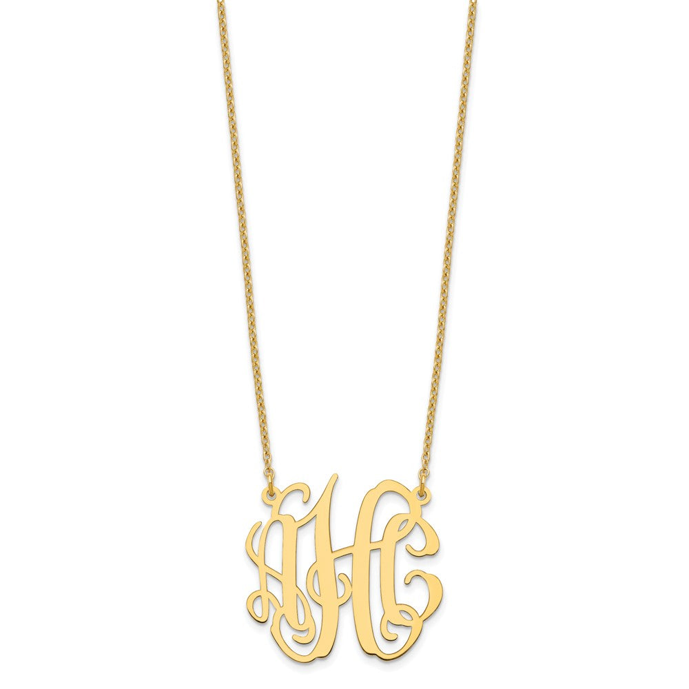 Sterling Silver/Gold-plated Small Monogram Necklace