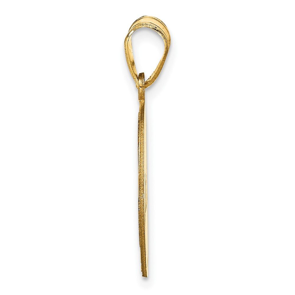 Sterling Silver/Gold-plated Personalized Soccer Pendant
