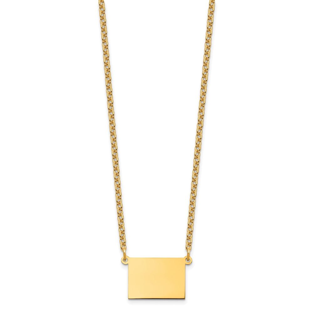 Sterling Silver/Gold-plated Colorado State Necklace