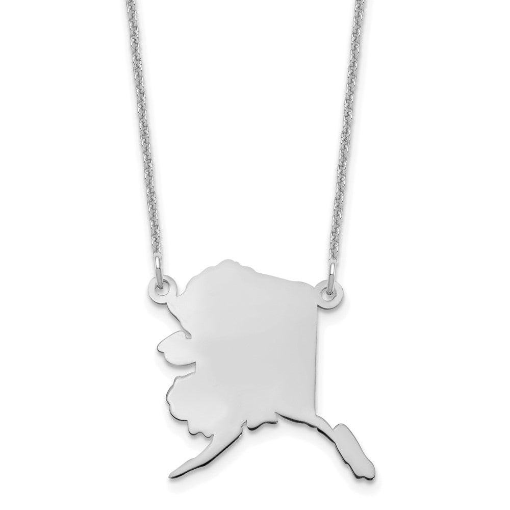 14KW Alaska State Necklace