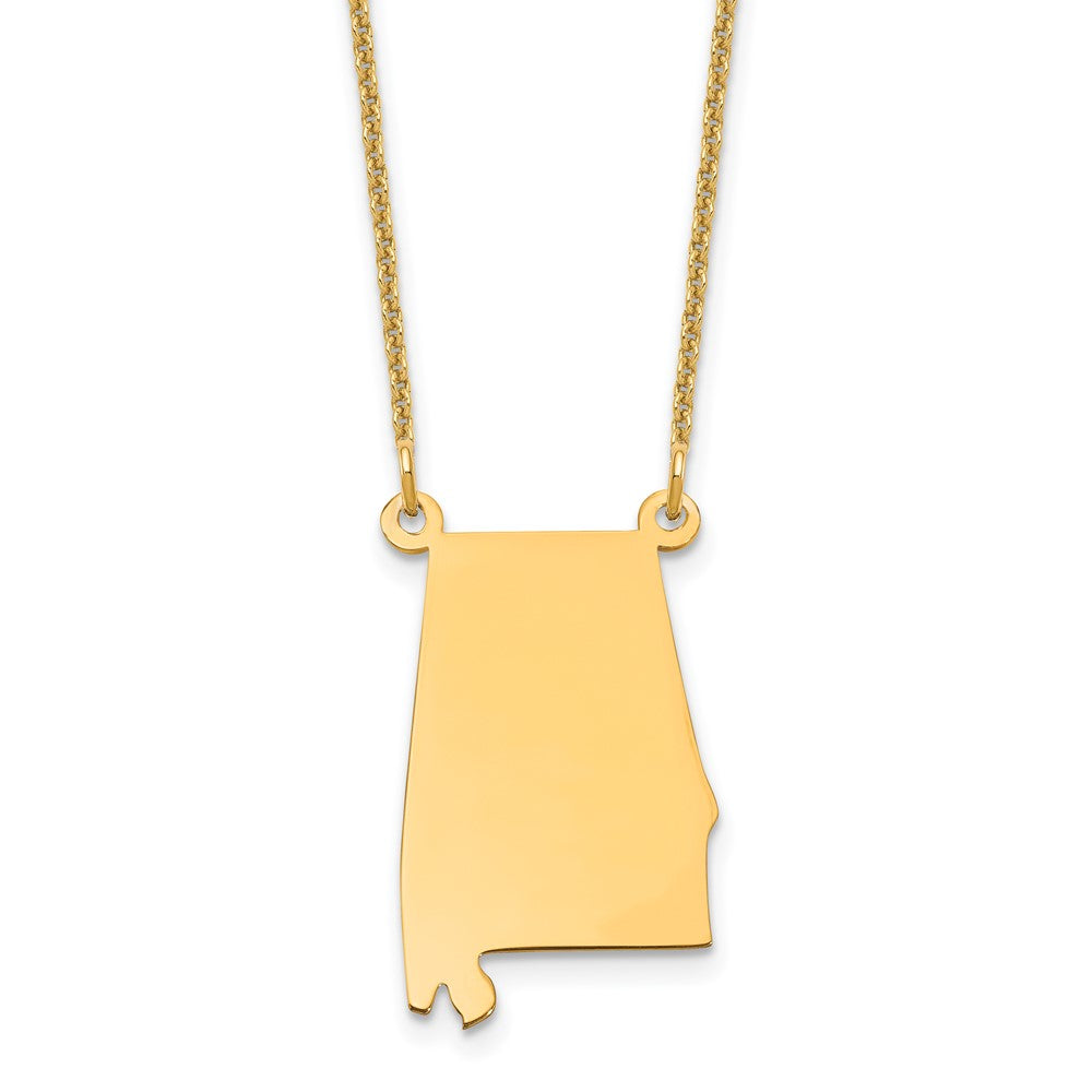 14KY Alabama State Necklace