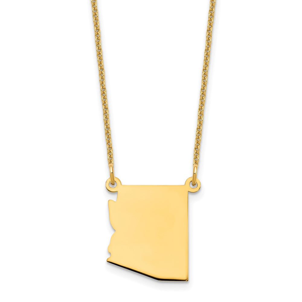 14KY Arizona State Necklace