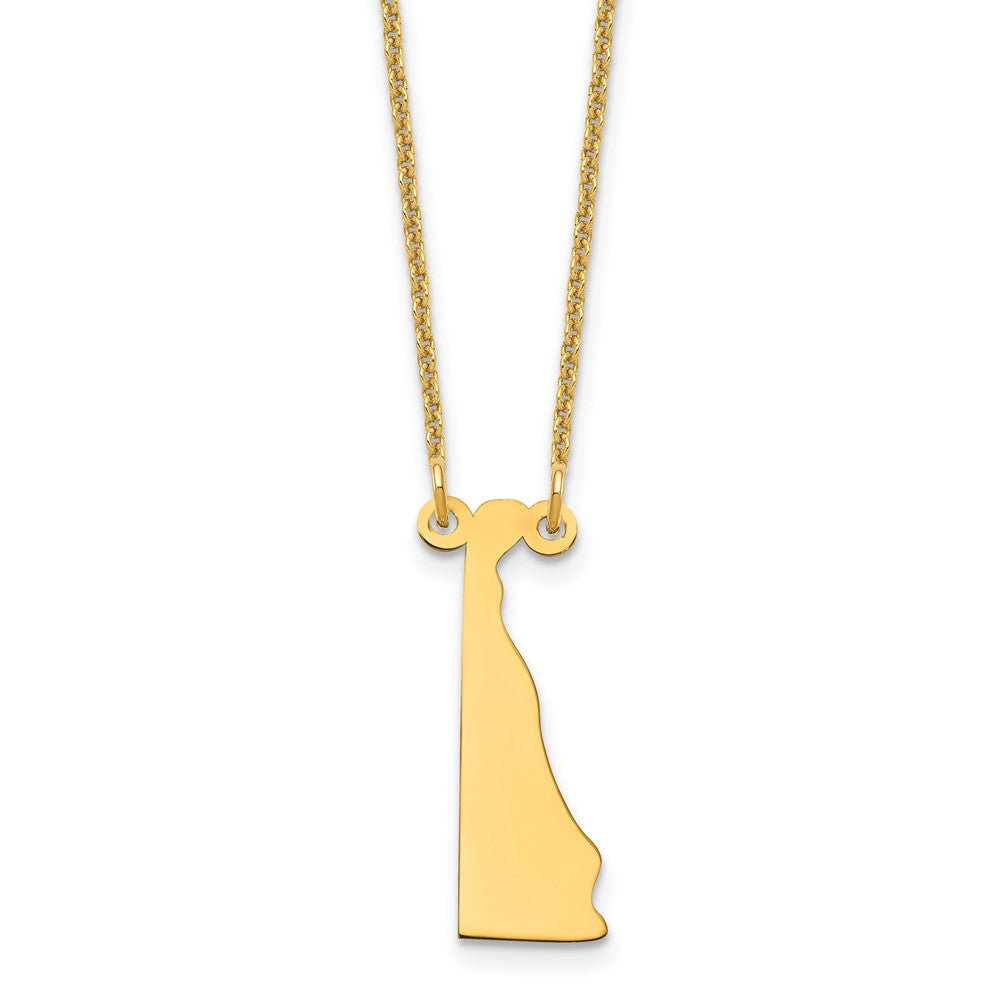 14KY Delaware State Necklace