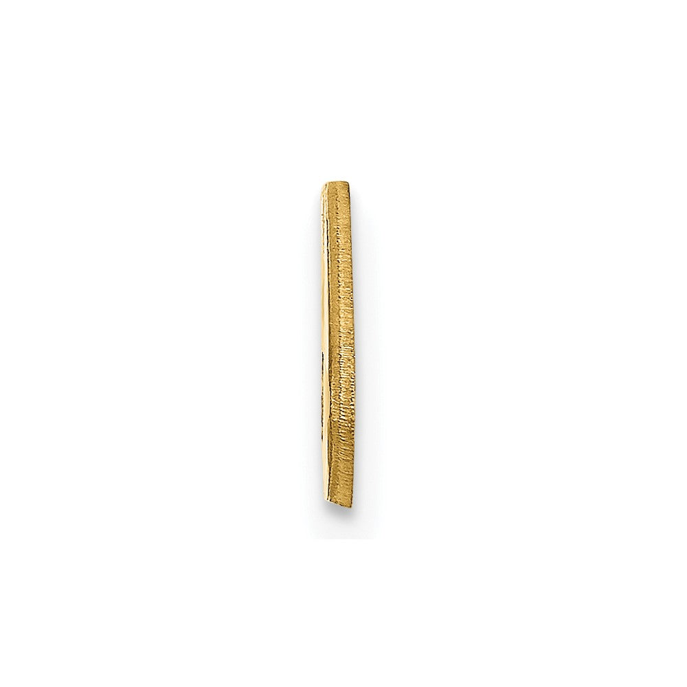14K Large Oval with Stars Name Plate