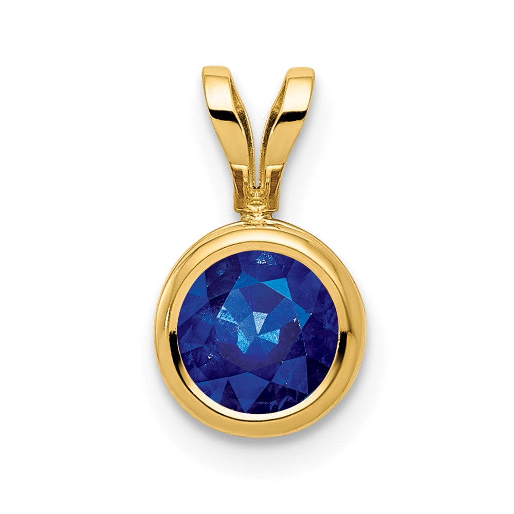 14k Sapphire Bezel-set Pendant
